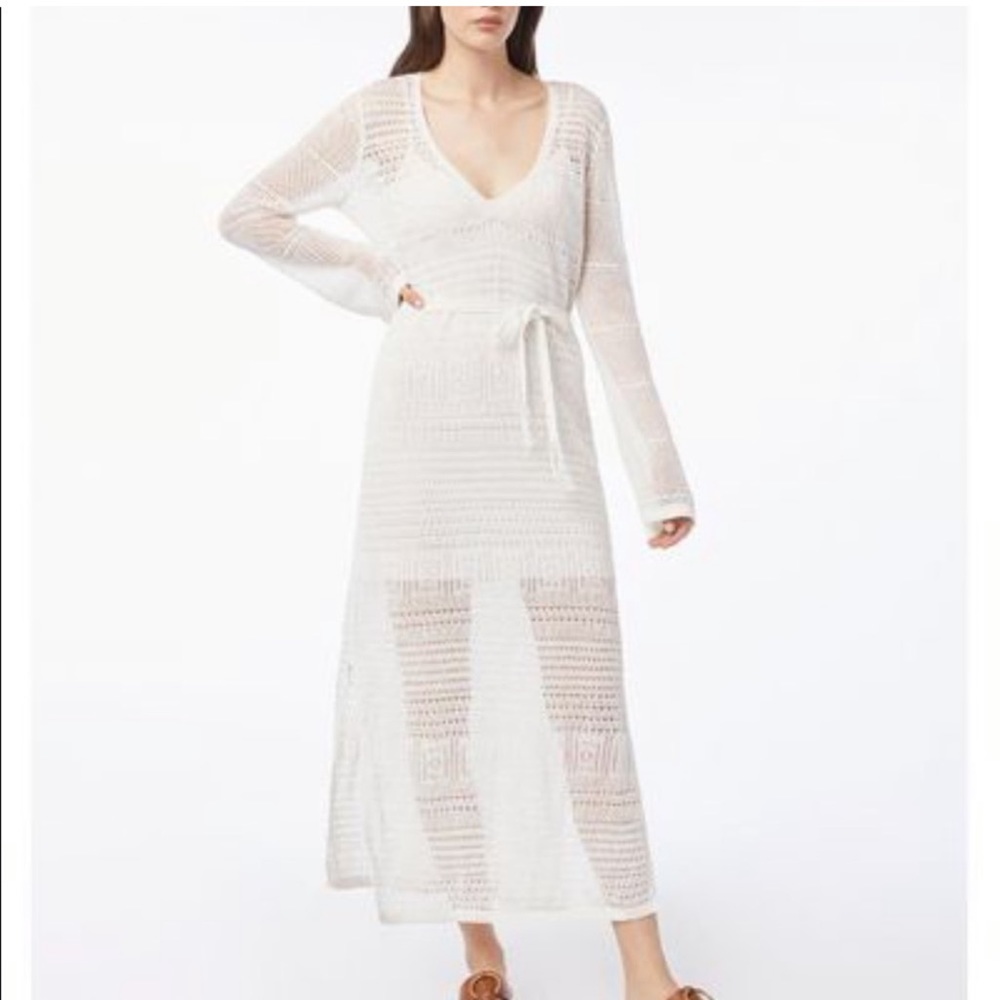 NWOT Frame denim white dress crochet dress - Picture 1 of 2